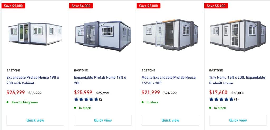 chery industrial prefabricated home kits